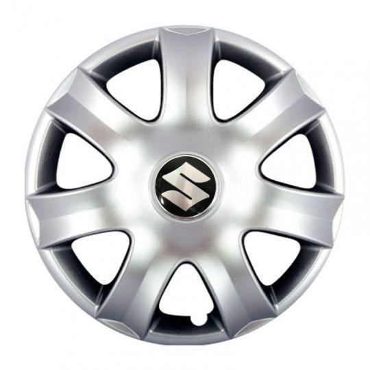 Автомобильные колпаки SKS 223 R14 с логотипом Suzuki 4 шт. Серебристый