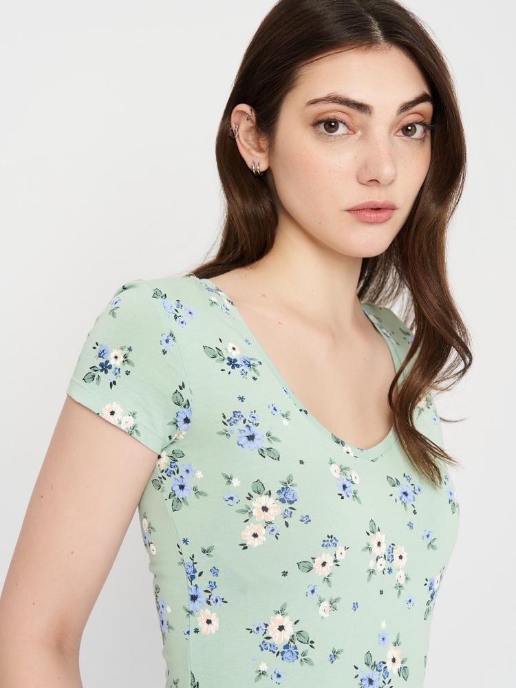 Футболка C&A 77539/2140109x42 жіноча S Світло-зелений (185578)