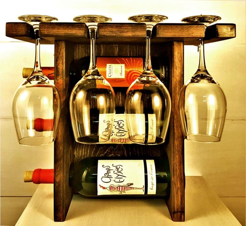 Полка для вина настольная Пенсакола Латте (Впс-001416)