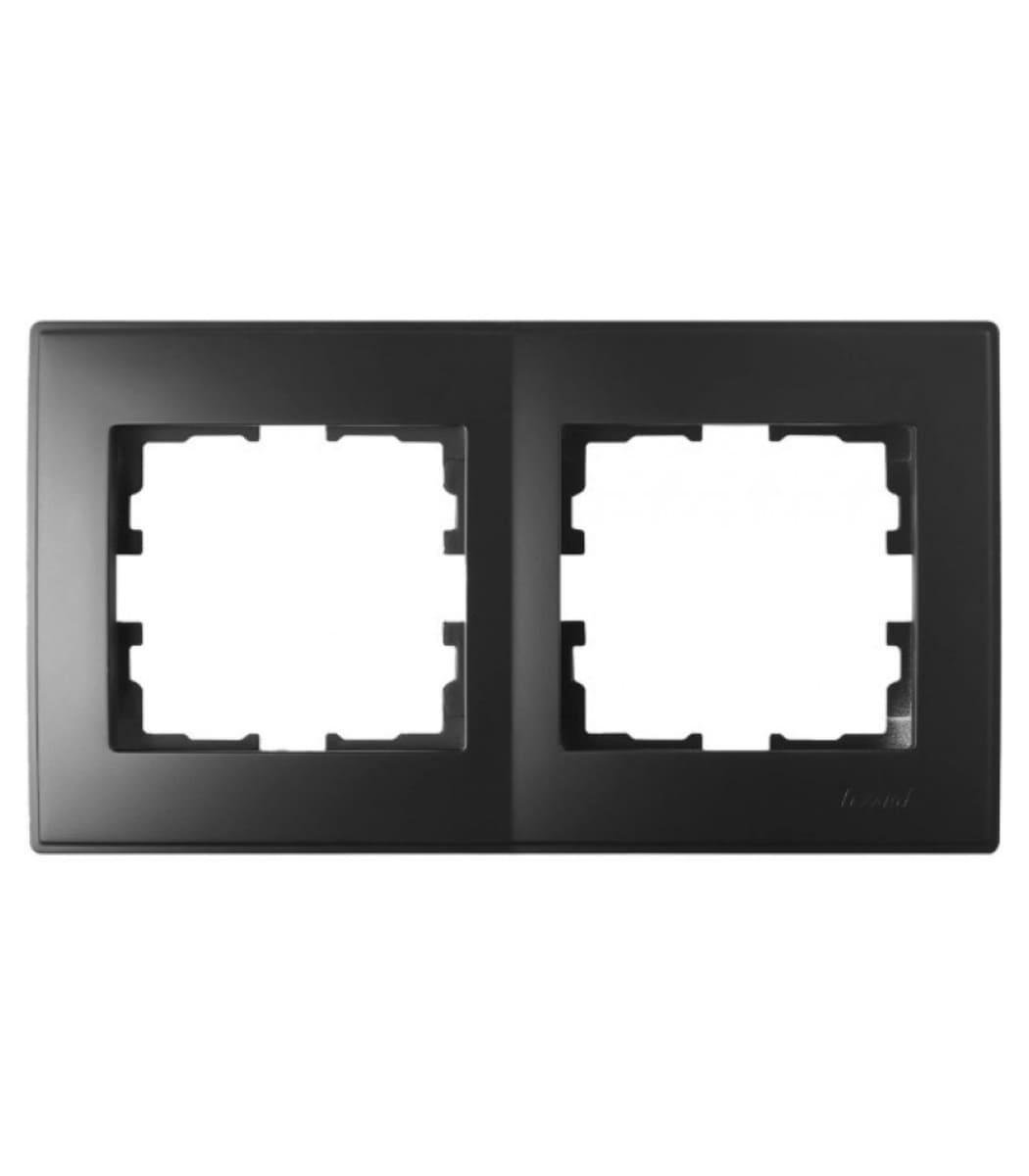 Рамка двомісна горизонтальна LESYA 705-4200-147 Антрацит (00000039556)