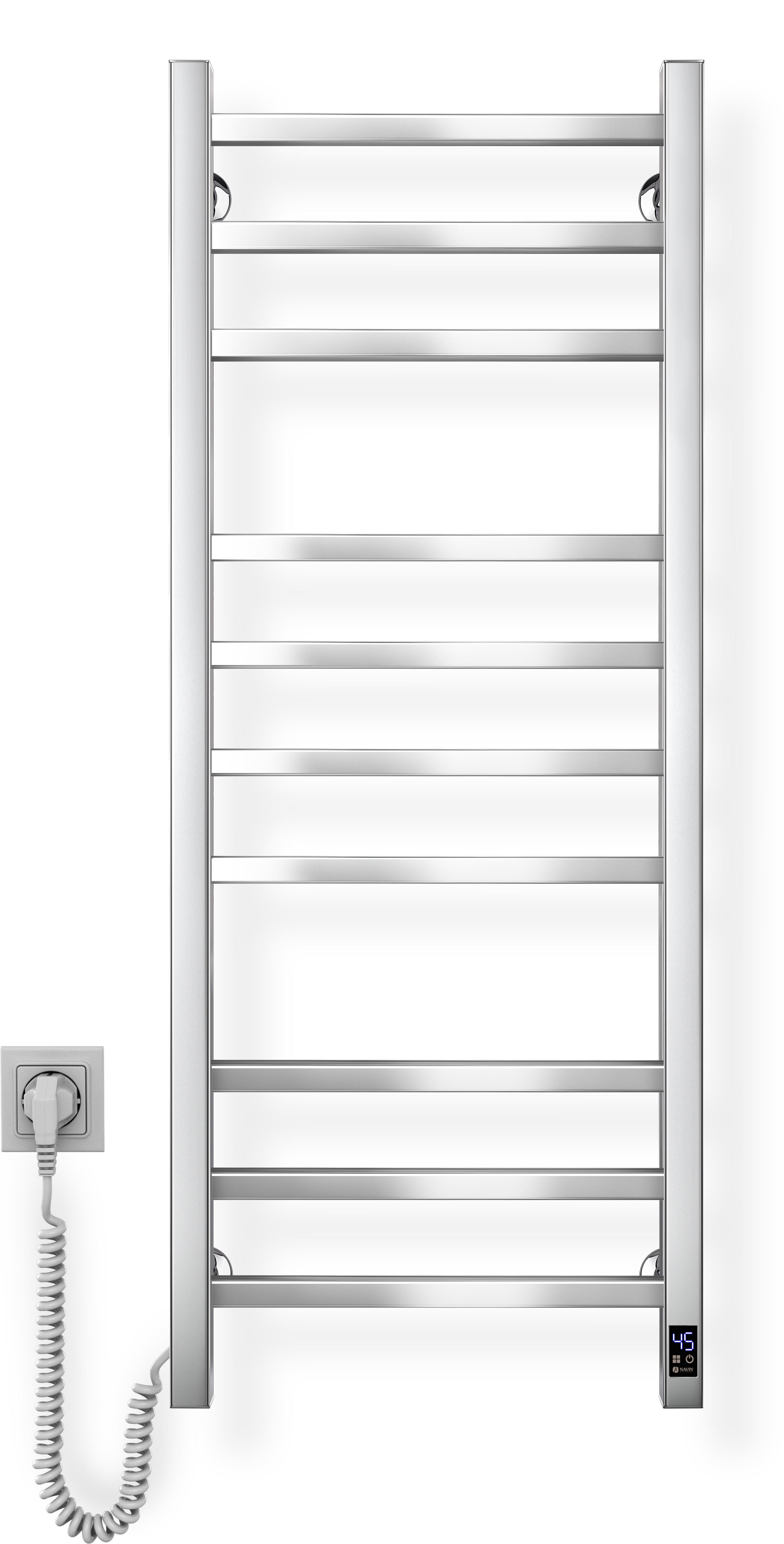 Полотенцесушитель электрический Loft 400х1000 мм Sensor с таймером нержавеющий левый (H10-043153-4010)