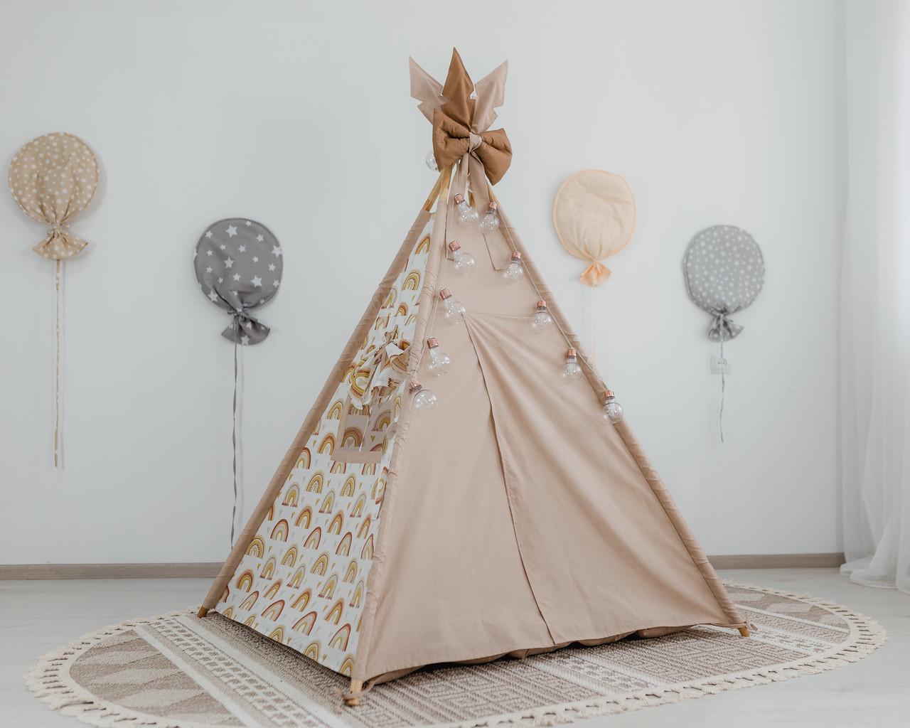 Вігвам для дітей Rainbow з матрацом у дитячу - фото 3 Вігвам для дітей Rainbow з матрацом у дитячу - фото 3