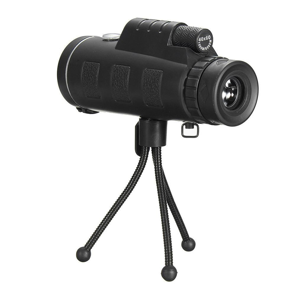 Монокуляр з триногою та кліпсою VGR Panda Vision 40×60 см Чорний (6218856)