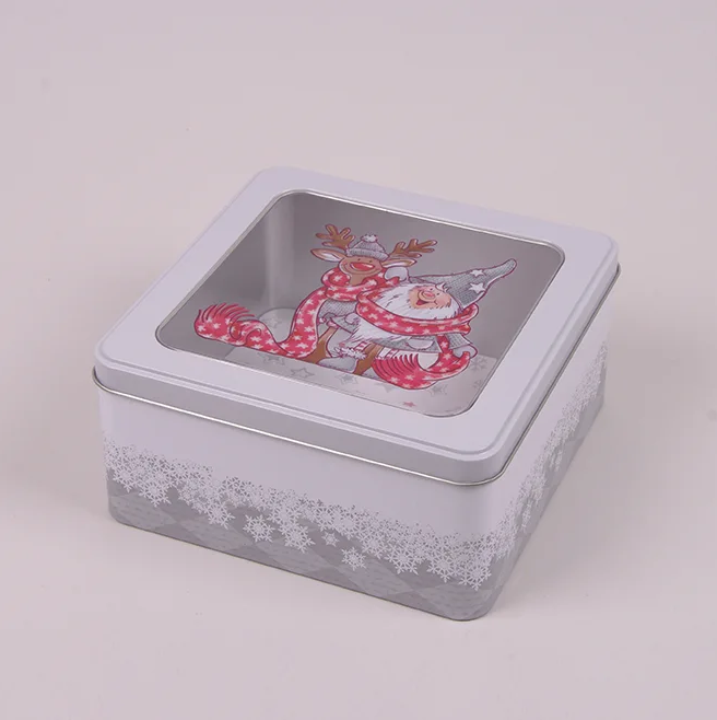 Коробка металлическая новогодняя Flora Санта 45050