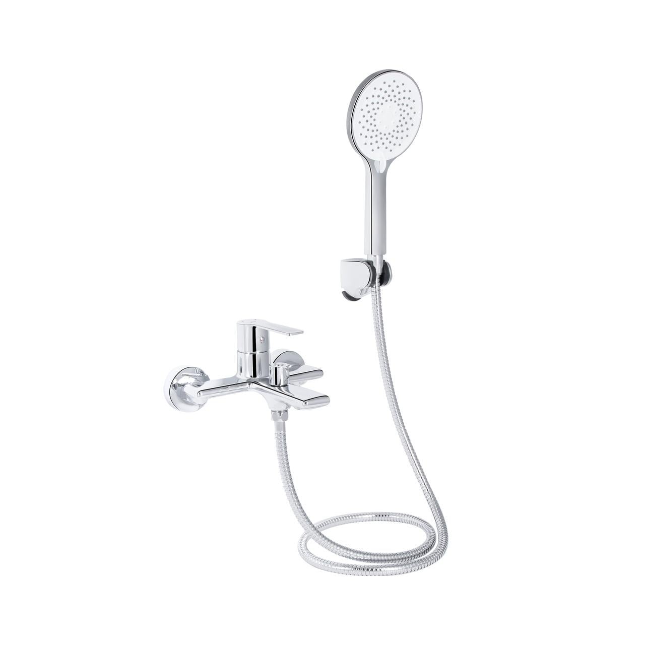 Смеситель для ванной Qtap Taurus с душевым гарнитуром QTTAU259CRM45661 Chrome (2553560758)