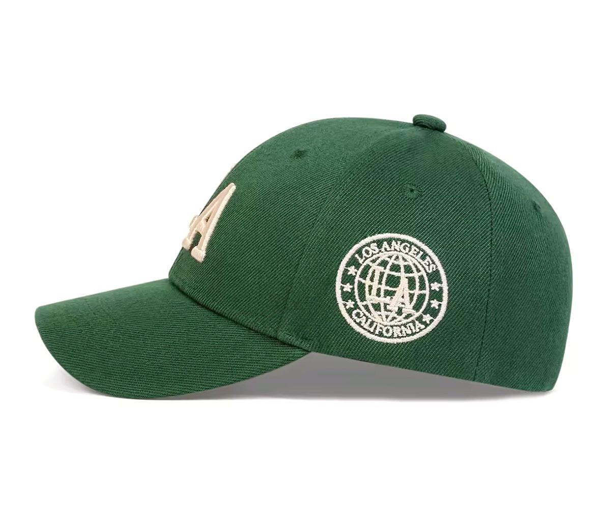 Кепка бейсболка логотип ЛА Лос-Анджелес з вигнутим козирком унісекс one size Зелений - фото 2 Кепка бейсболка логотип ЛА Лос-Анджелес з вигнутим козирком унісекс one size Зелений - фото 2