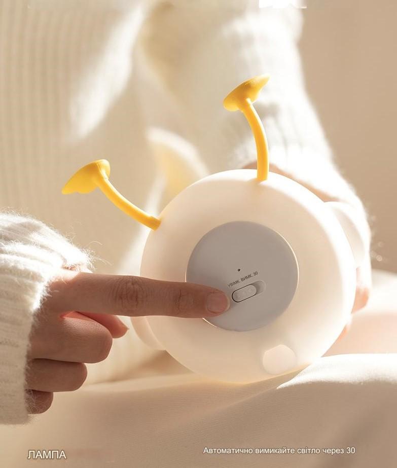 Ночник детский силиконовый Утка Белый (7081) - фото 6 Ночник детский силиконовый Утка Белый (7081) - фото 6