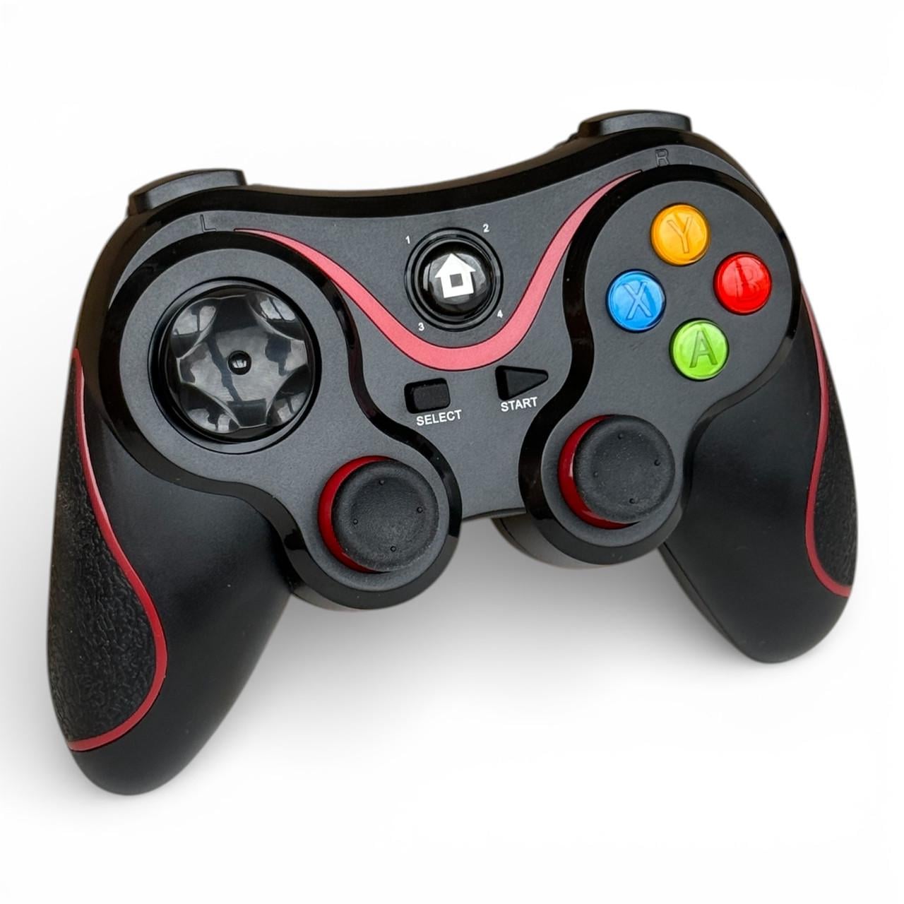 Геймпад универсальный Primo V8 Bluetooth контроллер для PS3/PS4/Android/iOS/Windows/Steam Black/Red (2944257993)