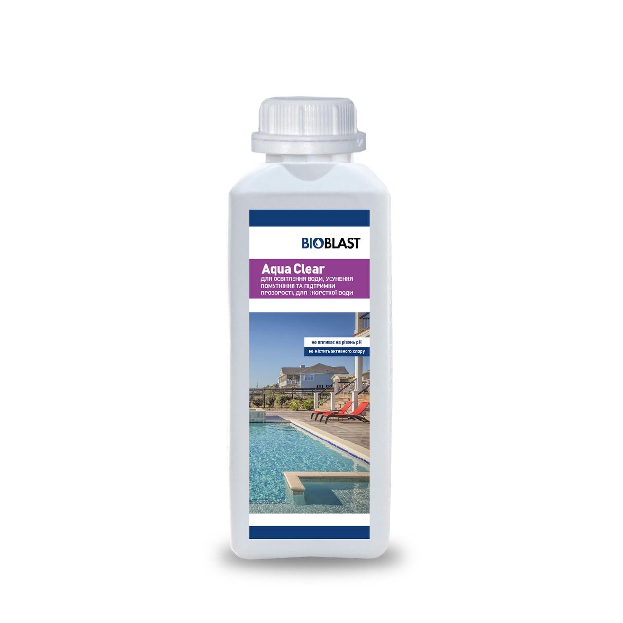 Средство для освещения воды для устранения помутнения BioBlast AquaClear 1 л (25371983) Средство для освещения воды для устранения помутнения BioBlast AquaClear 1 л (25371983)