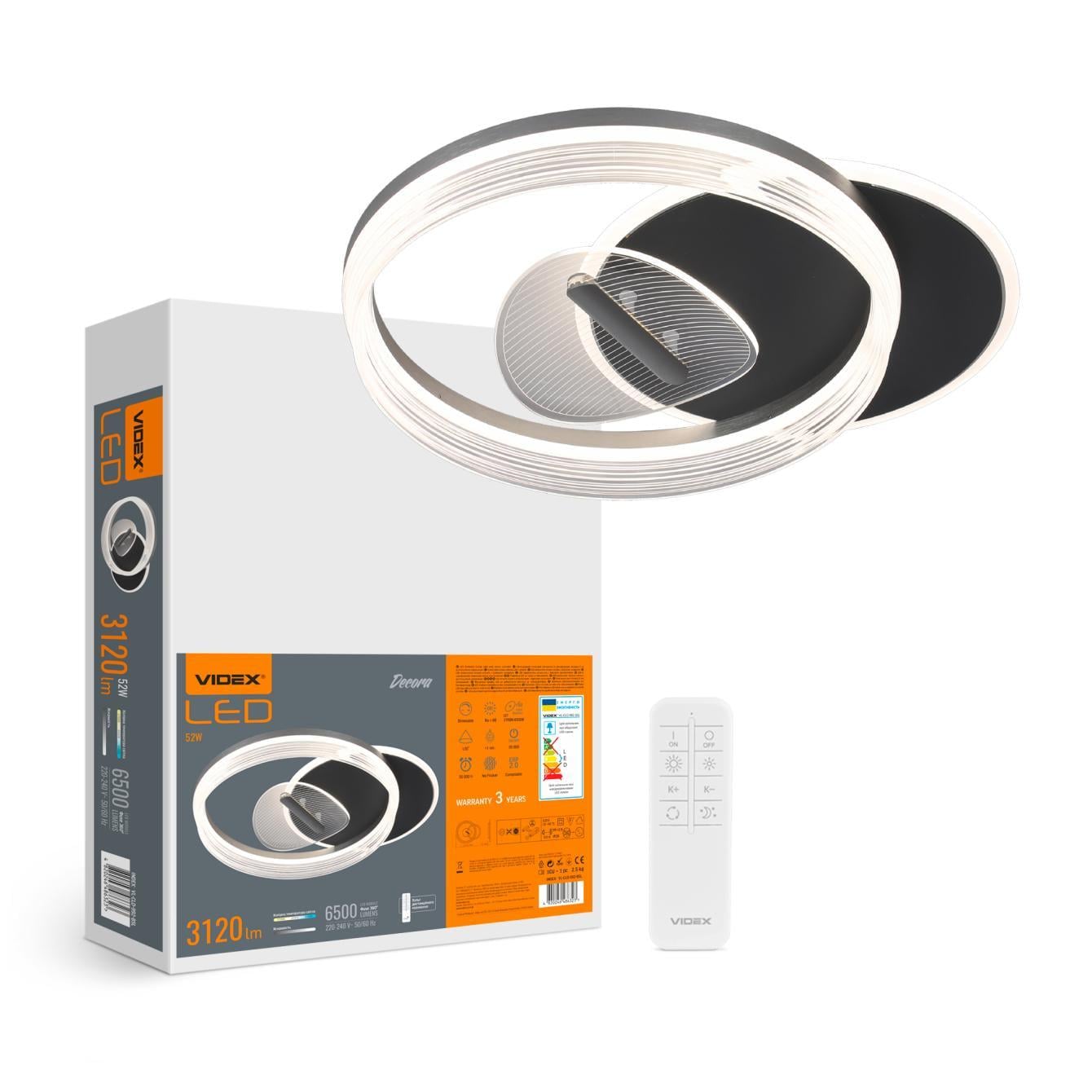 Светильник LED функциональный Videx Decora VL-CLD-992-BSL 52W (24574401) Светильник LED функциональный Videx Decora VL-CLD-992-BSL 52W (24574401)
