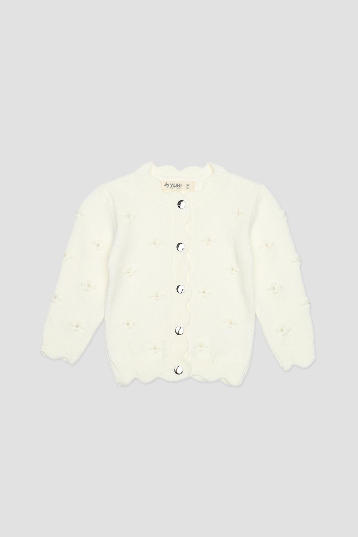 Кофта детская Yuki для девочки 92 см Молочный (ЦБ-00285288)