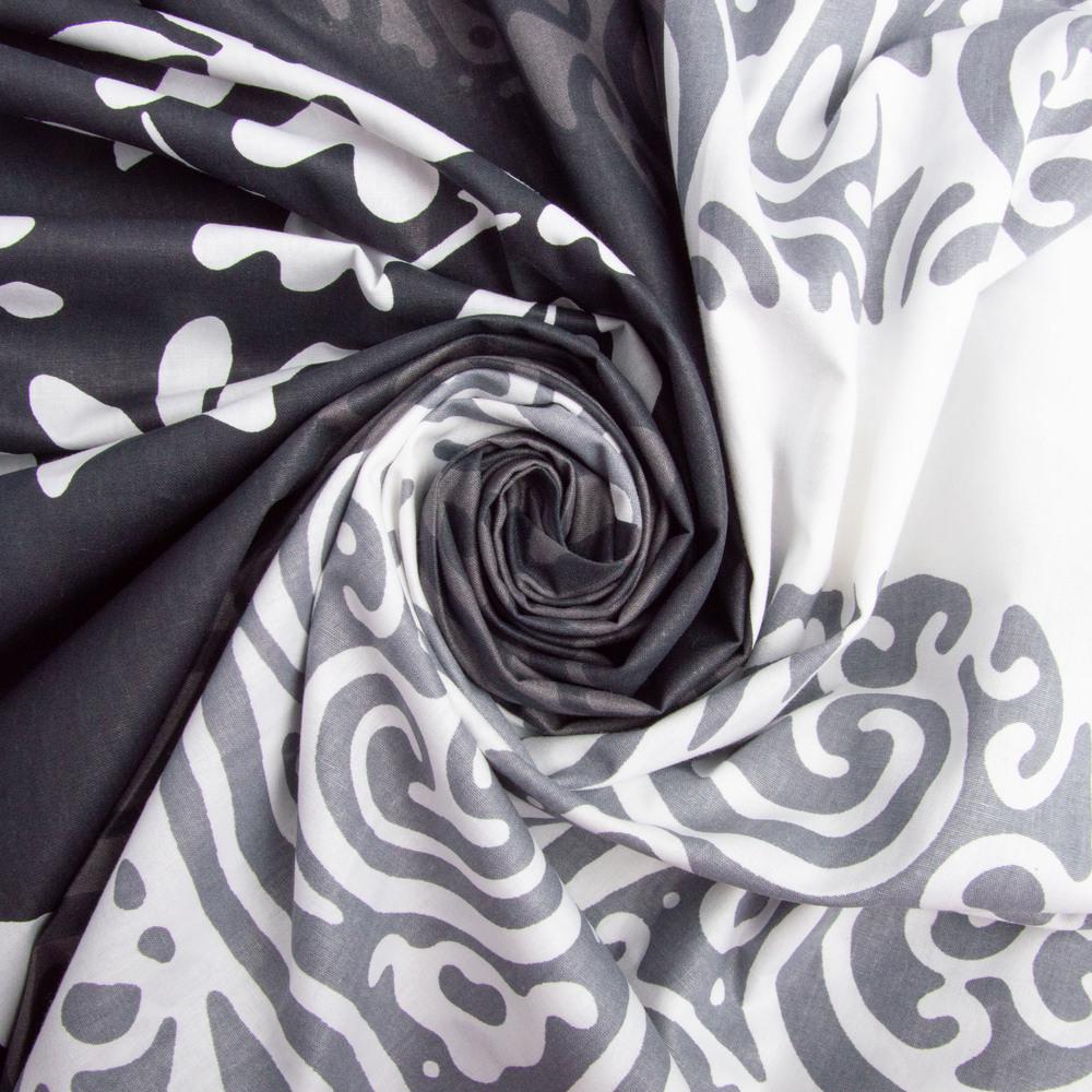 Ткань бязь ранфорс для постельного белья 12126 v-1 130 гр/м2 240 см Черный (25732)