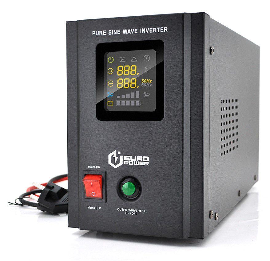 Джерело безперебійного живлення Europower PSW-EPBTW12 із правильною синусоїдою 800VA 480W АКБ 12В заряд 5/10А (59104) - фото 1 Джерело безперебійного живлення Europower PSW-EPBTW12 із правильною синусоїдою 800VA 480W АКБ 12В заряд 5/10А (59104) - фото 1