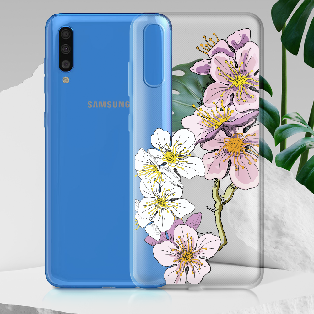 Чохол BoxFace Samsung A705 Galaxy A70 Cherry Blossom Прозорий силікон (36860-cc4-36860) - фото 2