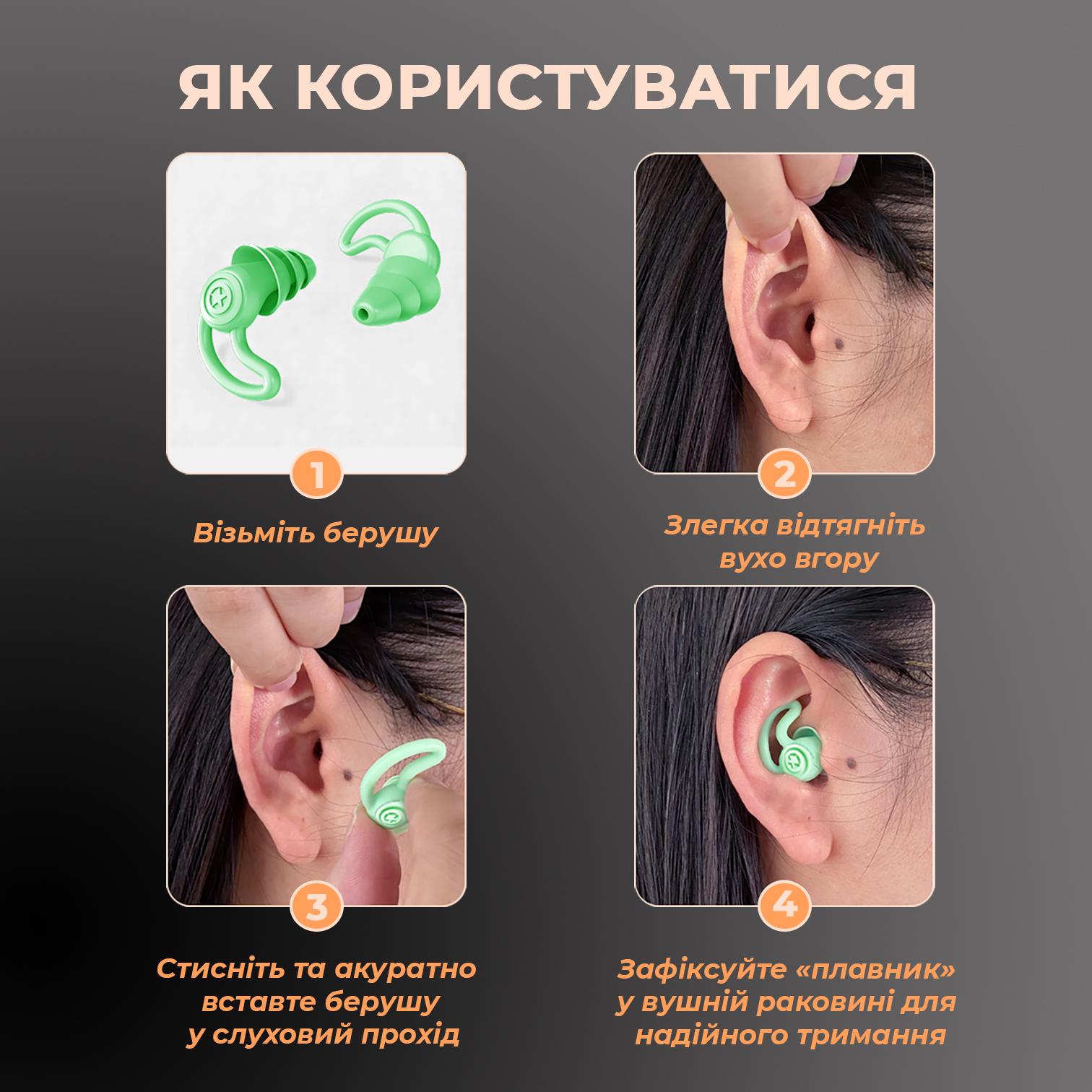 Беруши для сна Univerza Акула силиконовые шумоподавляющие анатомические в футляре Черный - фото 13 Беруши для сна Univerza Акула силиконовые шумоподавляющие анатомические в футляре Черный - фото 13