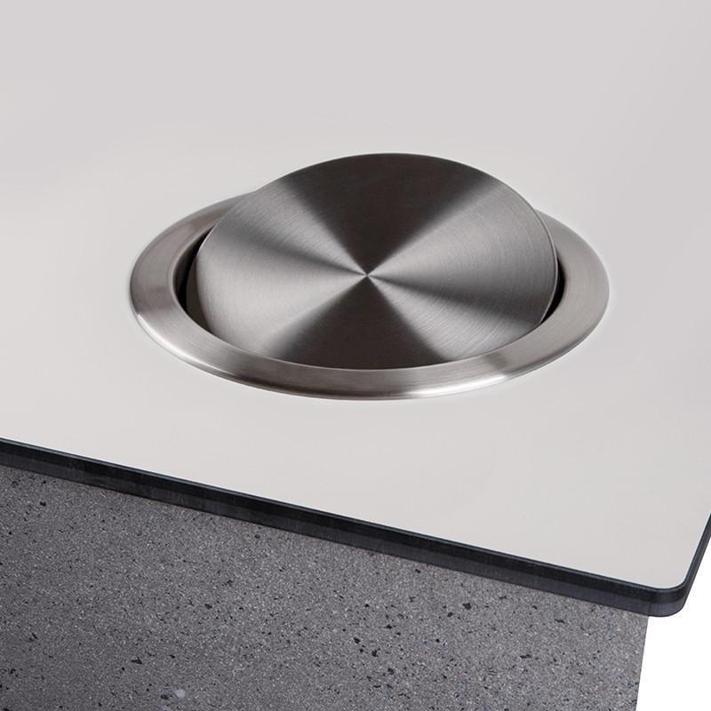 Система під відро для сміття в стільницю Ferro Fiori нержавіюча сталь d 238 мм Алюміній (169888) - фото 2 Система під відро для сміття в стільницю Ferro Fiori нержавіюча сталь d 238 мм Алюміній (169888) - фото 2