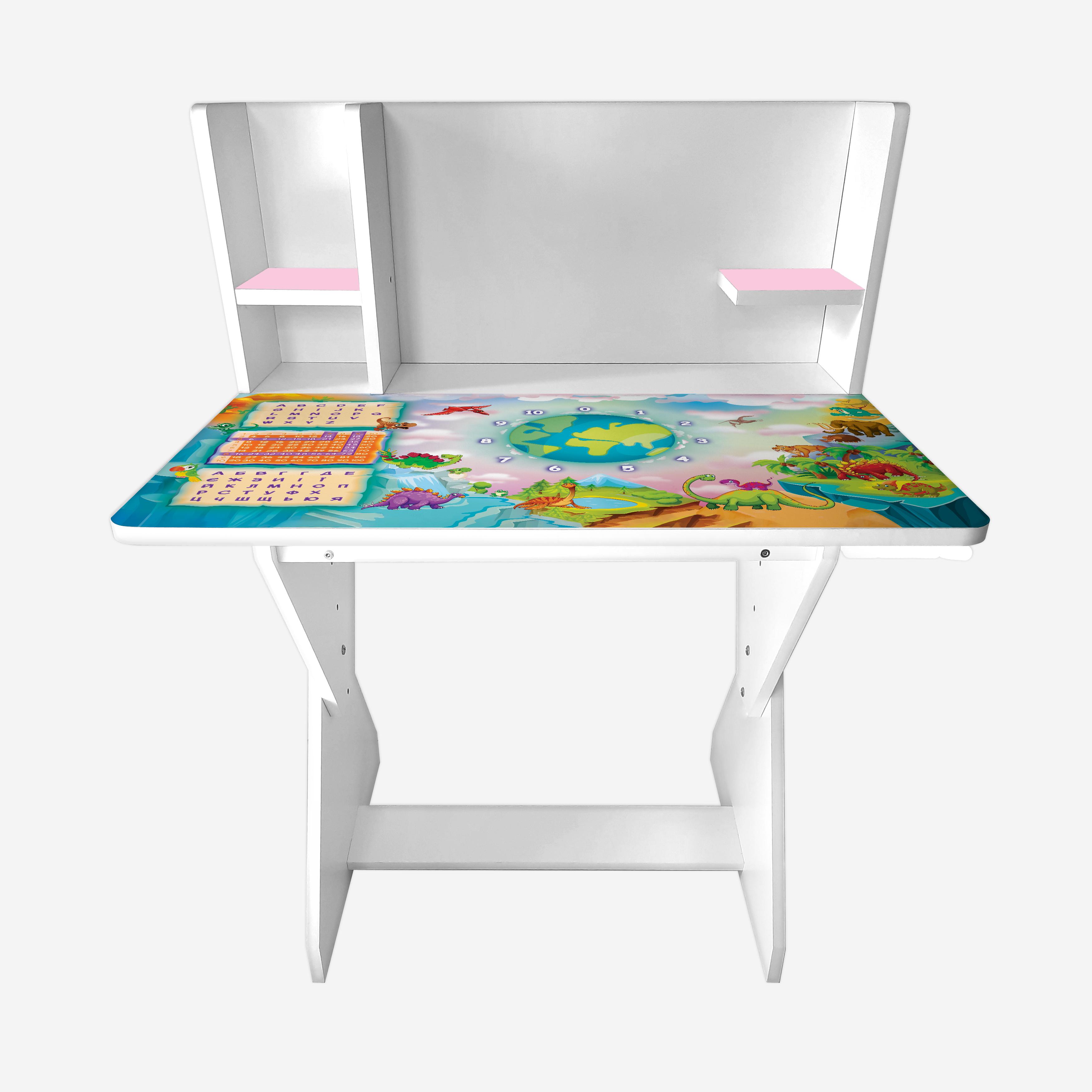 Парта со стульчиком Holy Wood П01 регулируемая с рисунком Динозавры (18137621) - фото 3