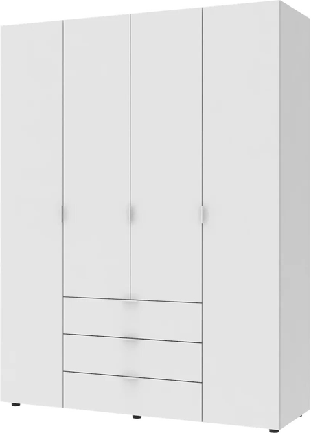 Шафа Doros Гелар 155х49,5х203,4 см Білий (80397642)