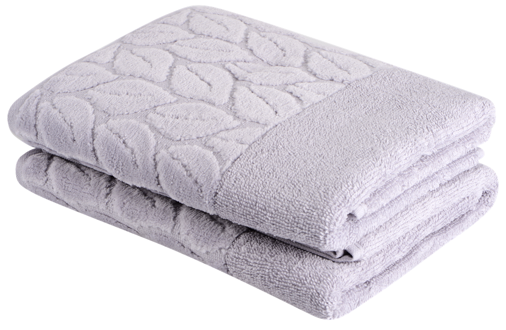 Набір банних бавовняних рушників SOHO Leaves Gray 50х90 см 2 шт. (31102953)