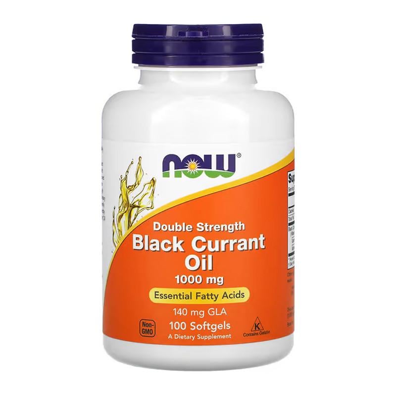 Масло черной смородины NOW Black Currant Oil Double Strength 1000 мг 100 капс. (19023-01) Масло черной смородины NOW Black Currant Oil Double Strength 1000 мг 100 капс. (19023-01)
