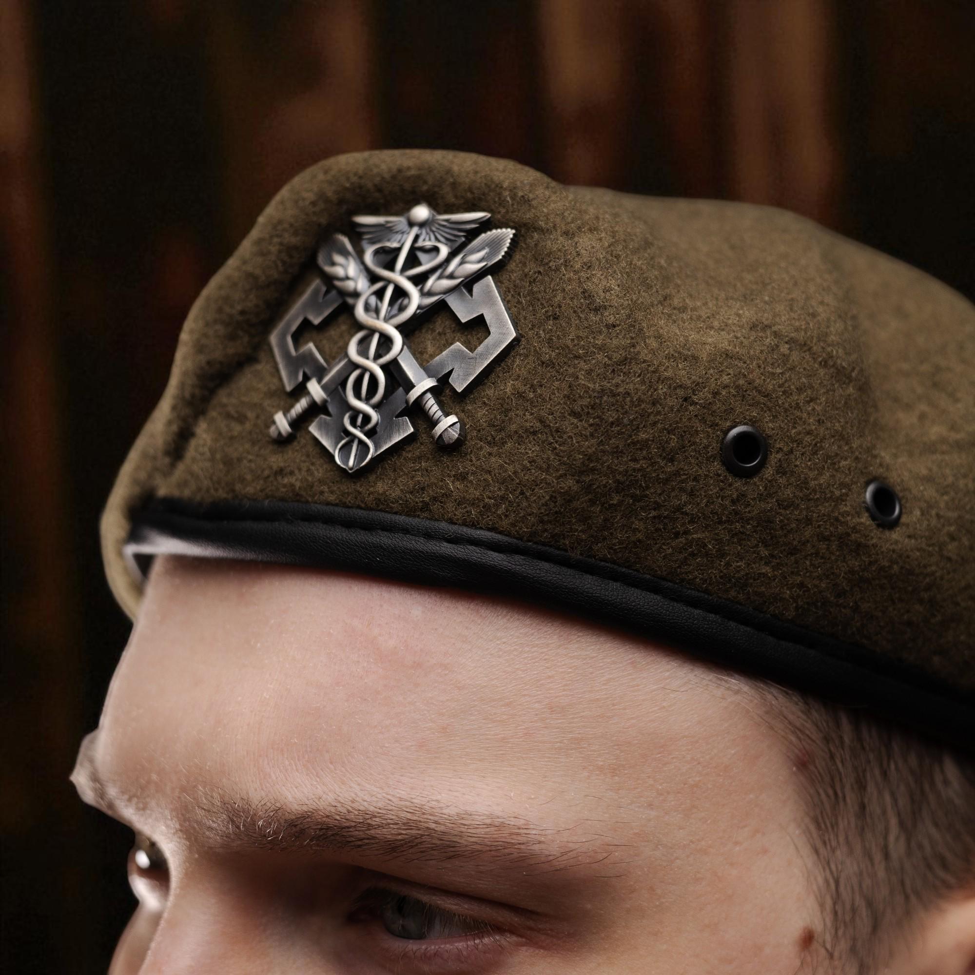 Берет Силы логистики Вооруженных Сил Украины XXL/61-62 см Степ (29052600) - фото 2 Берет Силы логистики Вооруженных Сил Украины XXL/61-62 см Степ (29052600) - фото 2