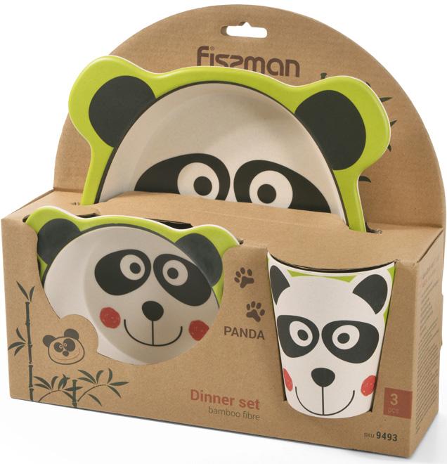 Набор детский Fissman Панда 3 пр. бамбуковое волокно (FN-9493) Набор детский Fissman Панда 3 пр. бамбуковое волокно (FN-9493)