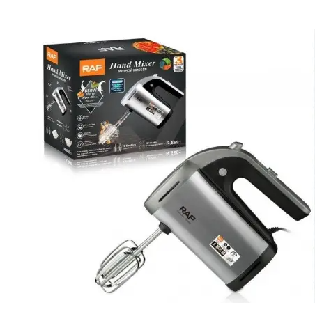Миксер ручной RAF R.6691 5 скоростей 650 Вт (14636517) - фото 3