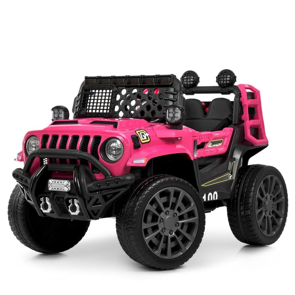 Детский электрический джип Bambi Racer 12V двухместный до 30 кг Розовый (DE-169-E-953)