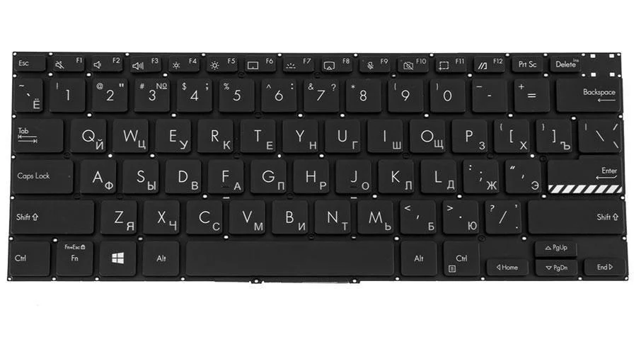 Клавиатура для ноутбука Asus X3400 Черный (169996)