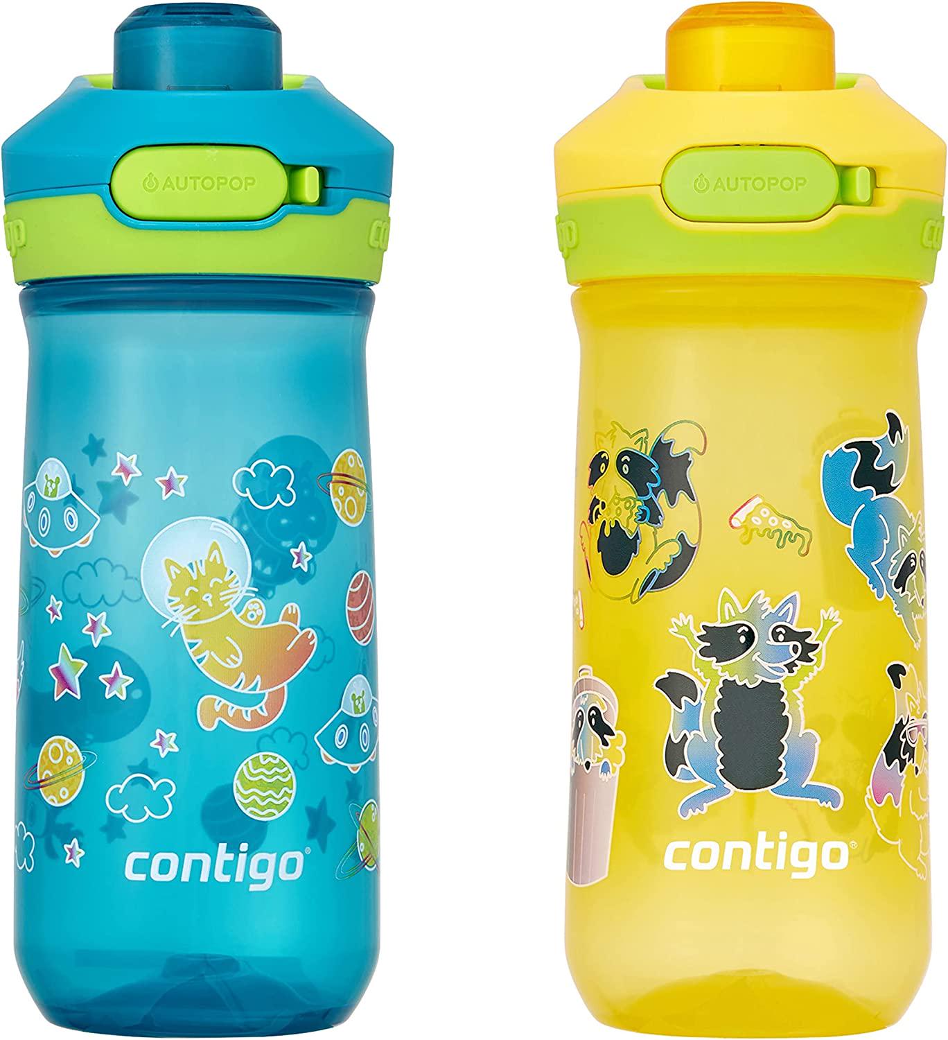 Бутылка для воды детская Contigo Jessie 420 мл Pineapple/Trash Pandas (2189926-1) - фото 6