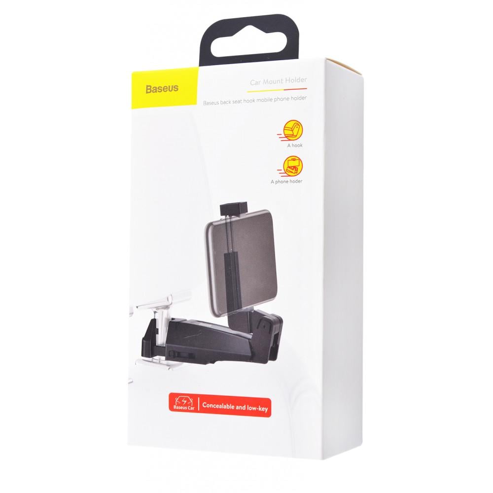 Держатель для телефона в машину BASEUS Backseat Vehicle Phone Hook крюк-вешалка Black (SUHZ-A01) - фото 5 Держатель для телефона в машину BASEUS Backseat Vehicle Phone Hook крюк-вешалка Black (SUHZ-A01) - фото 5