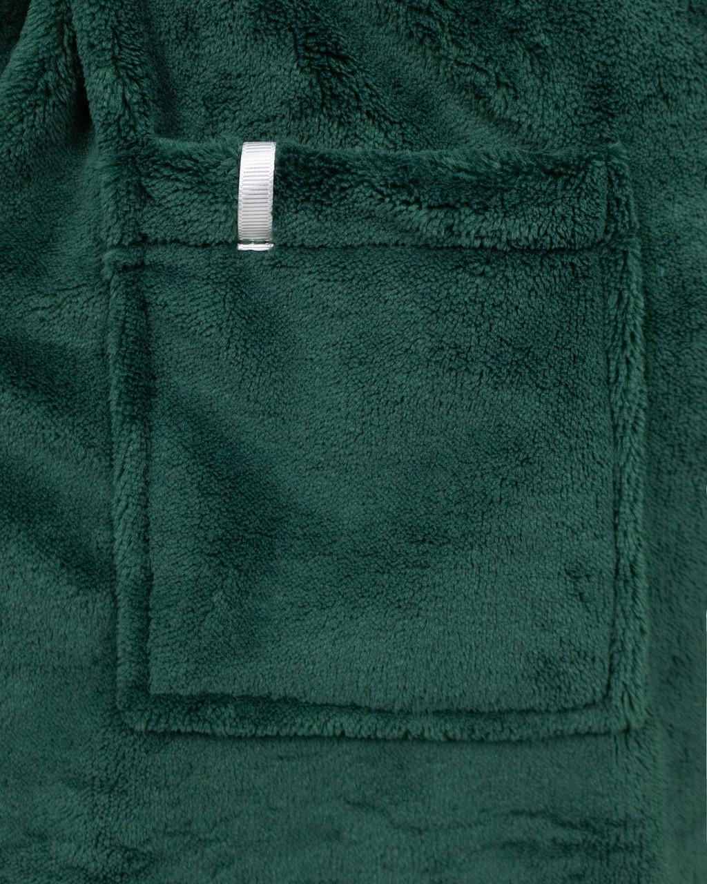 Халат женский махровый длинный Батал Изумрудный (2163797382) - фото 4