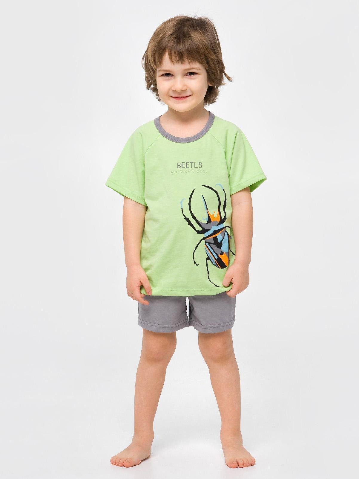 Пижама Smil 104 см Светло-зеленый/серый (104826)