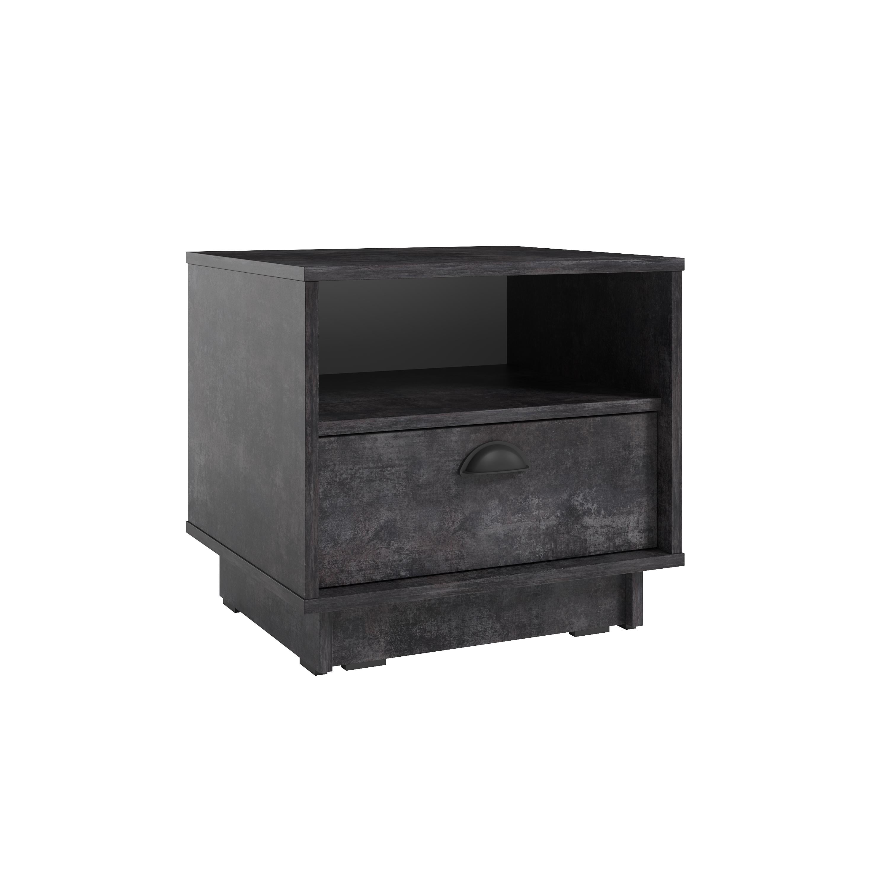 Тумба приліжкова Kuba K-0005 500x450x470 мм Бетон Темний