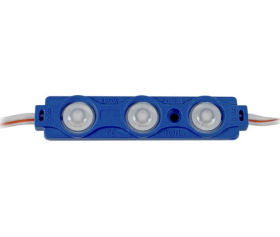 Светодиодный модуль MTK 5730-3LED-G с линзой 1,5W Синий (27770924)
