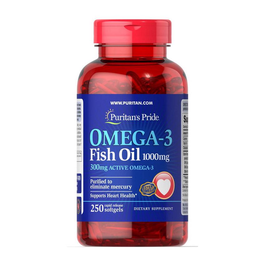 Витамины Omega-3 Fish Oil 1000 мг 250 капсул