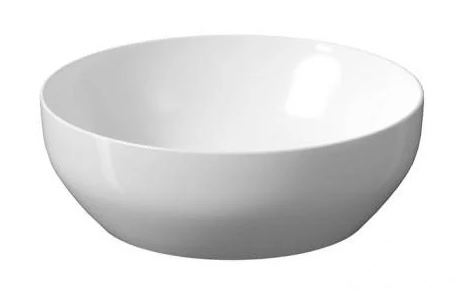 Умивальник на стільницю накладний круглий Cersanit LARGA 40x40 см Білий EW (K677-001)