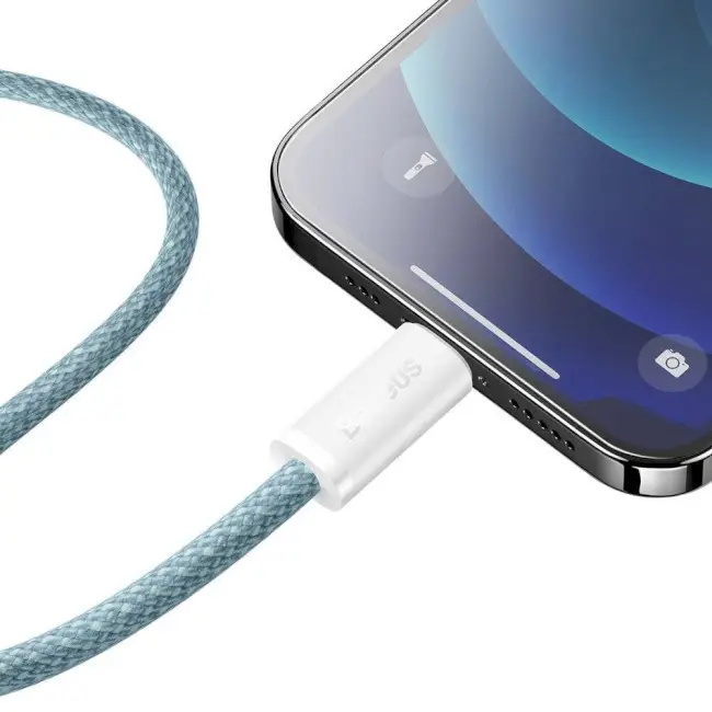 Кабель BASEUS Dynamic Series Fast Charging Cable Type-C to Lightning CALD000003 20W 1 м Blue - фото 3