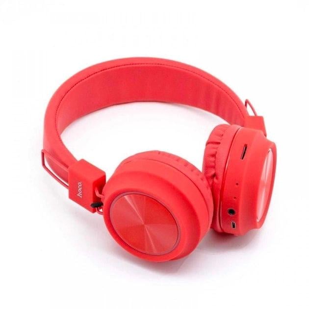 Наушники беспроводные HOCO W25 Promise Wireless Headphones Bluetooth Red (000247) - фото 5