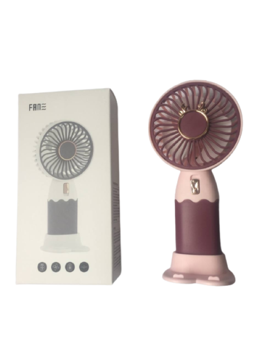 Вентилятор портативный аккумуляторный USB Розовый (b24c0305) - фото 4