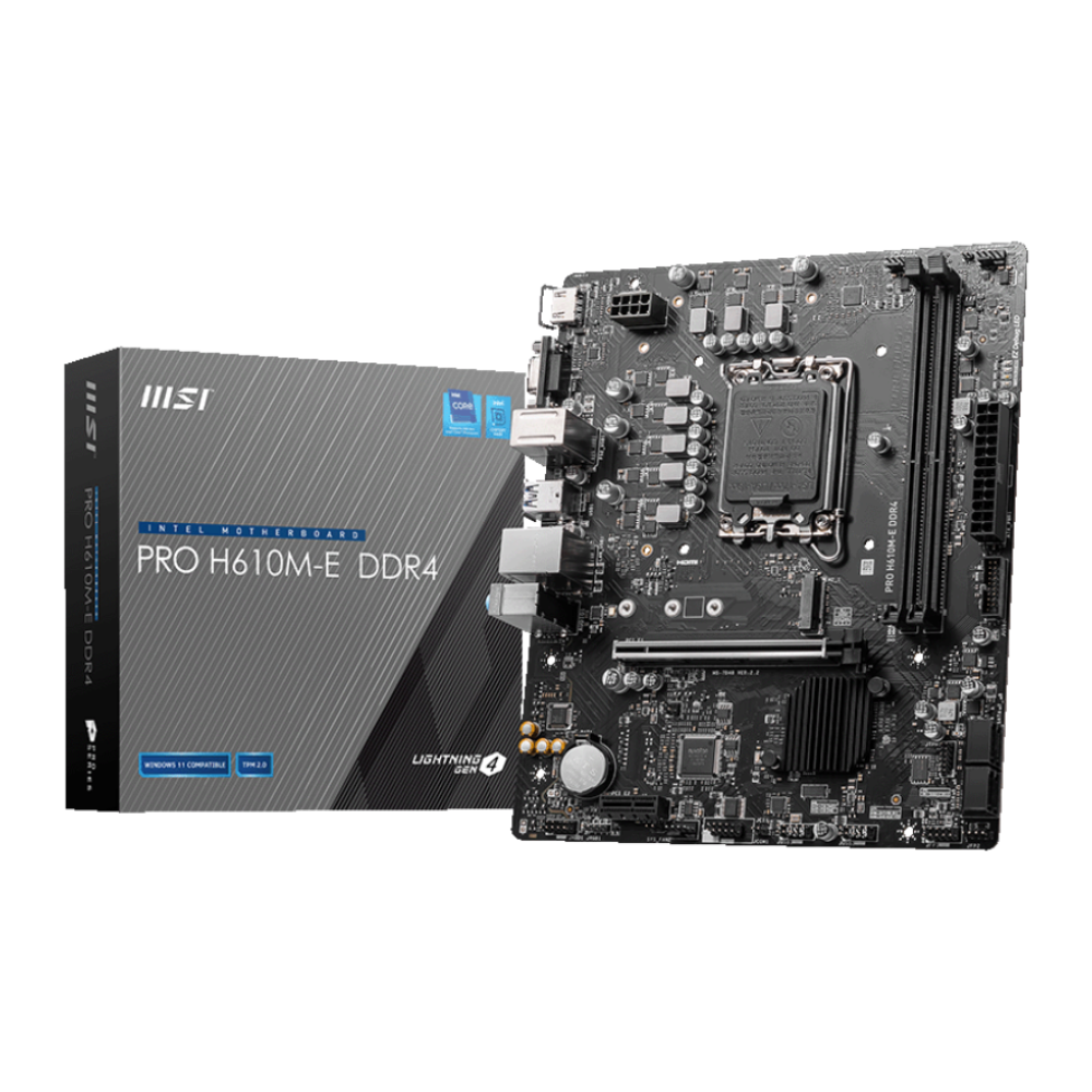 Материнська плата MSI PRO H610M-E DDR4 (12773802) - фото 3