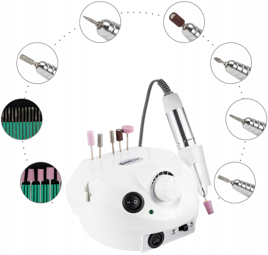 Фрезер для манікюру Maltec ND-2WH 65W - фото 4 Фрезер для манікюру Maltec ND-2WH 65W - фото 4