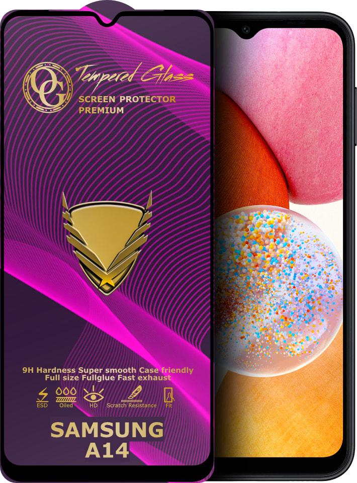 Стекло защитное GoldenArmor Samsung Galaxy A14 A145 Full Glue (32365)