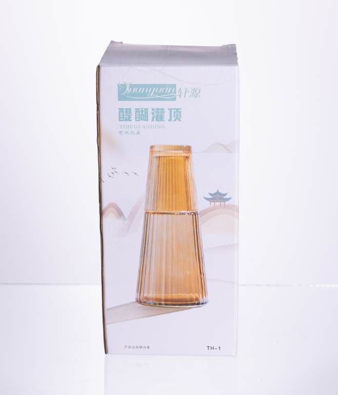 Графин со стаканом-крышкой фактурный 800/250 мл Прозрачный - фото 4 Графин со стаканом-крышкой фактурный 800/250 мл Прозрачный - фото 4