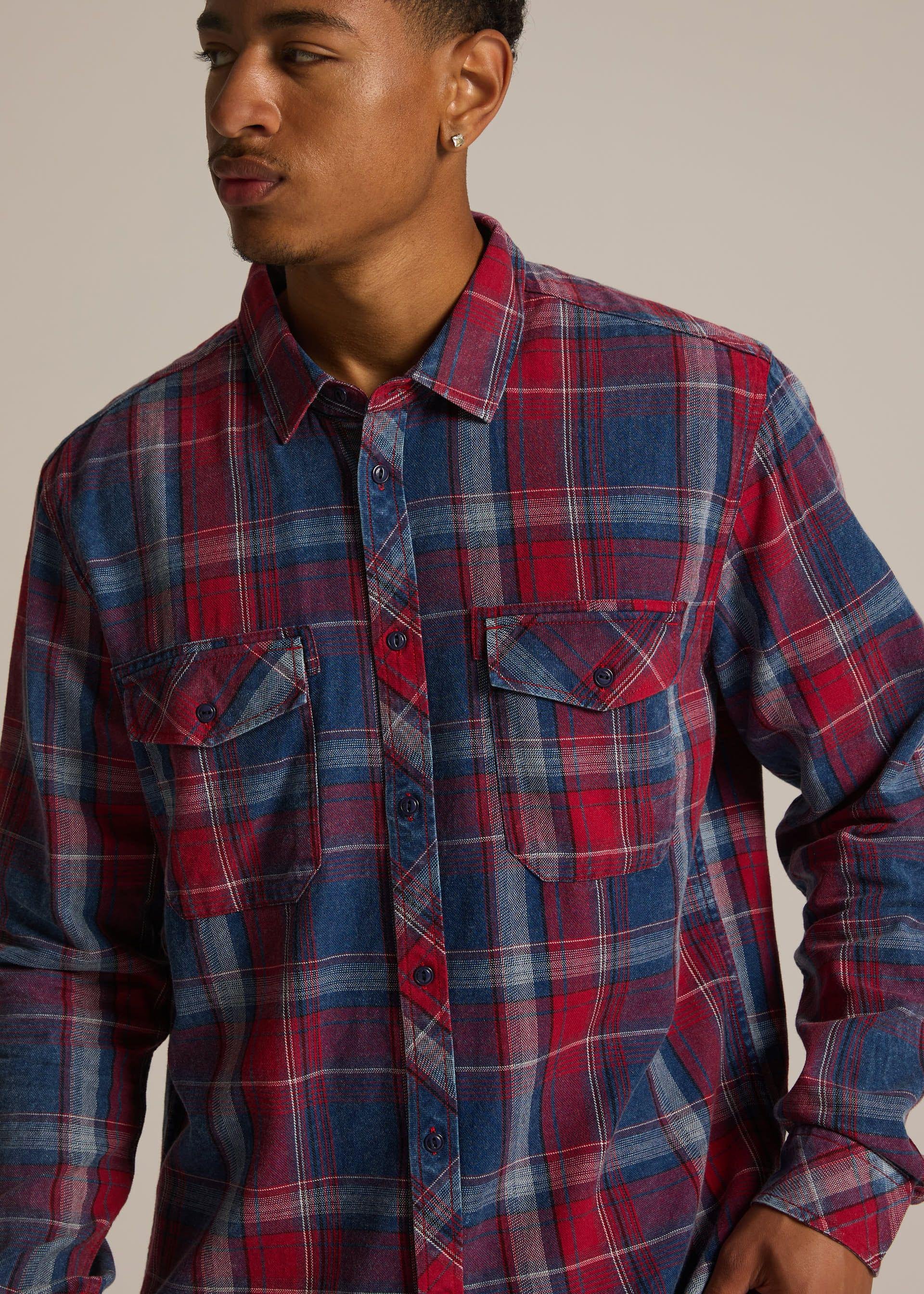 Сорочка чоловіча Diverse BURRN LG XL Синій/Червоний (5905384166678) - фото 3 Сорочка чоловіча Diverse BURRN LG XL Синій/Червоний (5905384166678) - фото 3