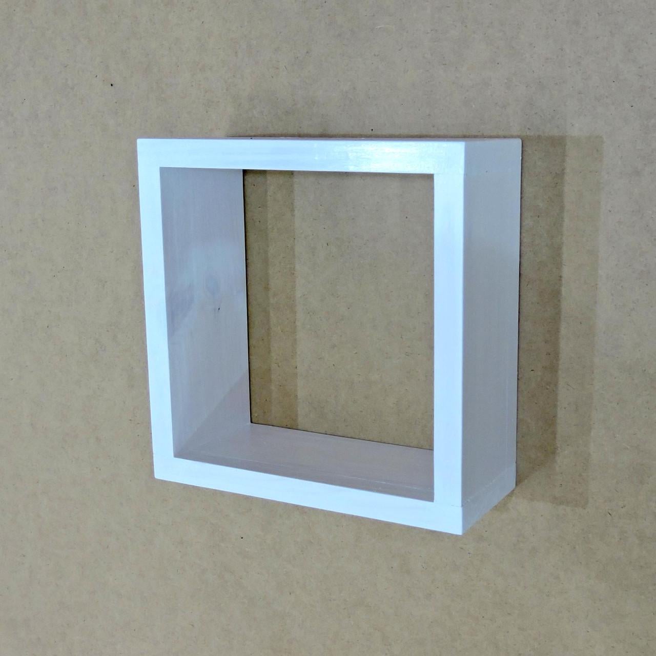 Полка настенная из дерева Алмас 25х25 см Зефир (НСП-251620)