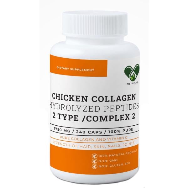 Коллаген Envie Lab Chicken Collagen Complex 2 Type 2 1750 мг 240 капс. (000022248) Коллаген Envie Lab Chicken Collagen Complex 2 Type 2 1750 мг 240 капс. (000022248)