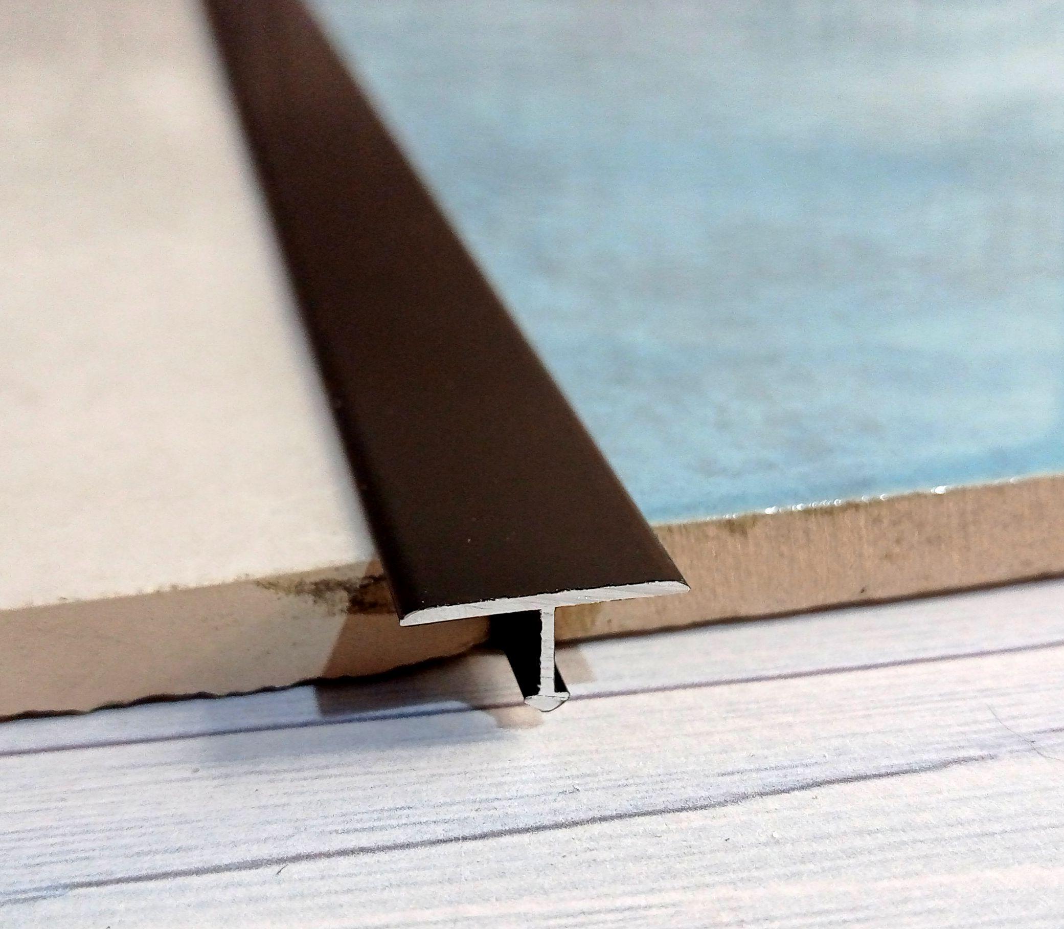 Т-профиль для плитки АТ 18 алюминиевый крашеный 2,7 м Черный (3АТ 18275) - фото 3 Т-профиль для плитки АТ 18 алюминиевый крашеный 2,7 м Черный (3АТ 18275) - фото 3