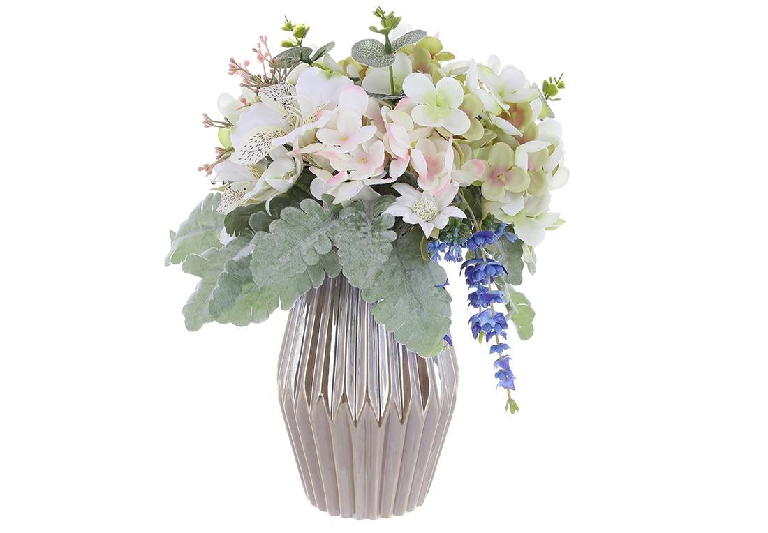 Декоративная композиция BonaDi Цветы в вазе 32 см (DR015793)