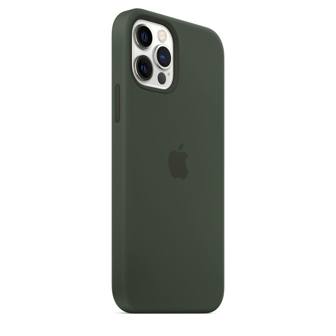 Силиконовый чехол-накладка Apple Silicone Case for iPhone 12 Pro Max, Cyprus Green (HC)(A) - фото 4